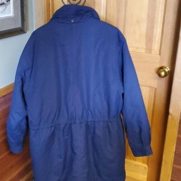 Lands' End Thinsulate Wool Lined Zippered Cinched Sz. L Jacket w Pockets - Picture 5 of 11